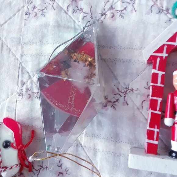 Lot of 16 Vintage Christmas Ornaments 50s 60s 70s 80s 90s - Picture 5 of 11